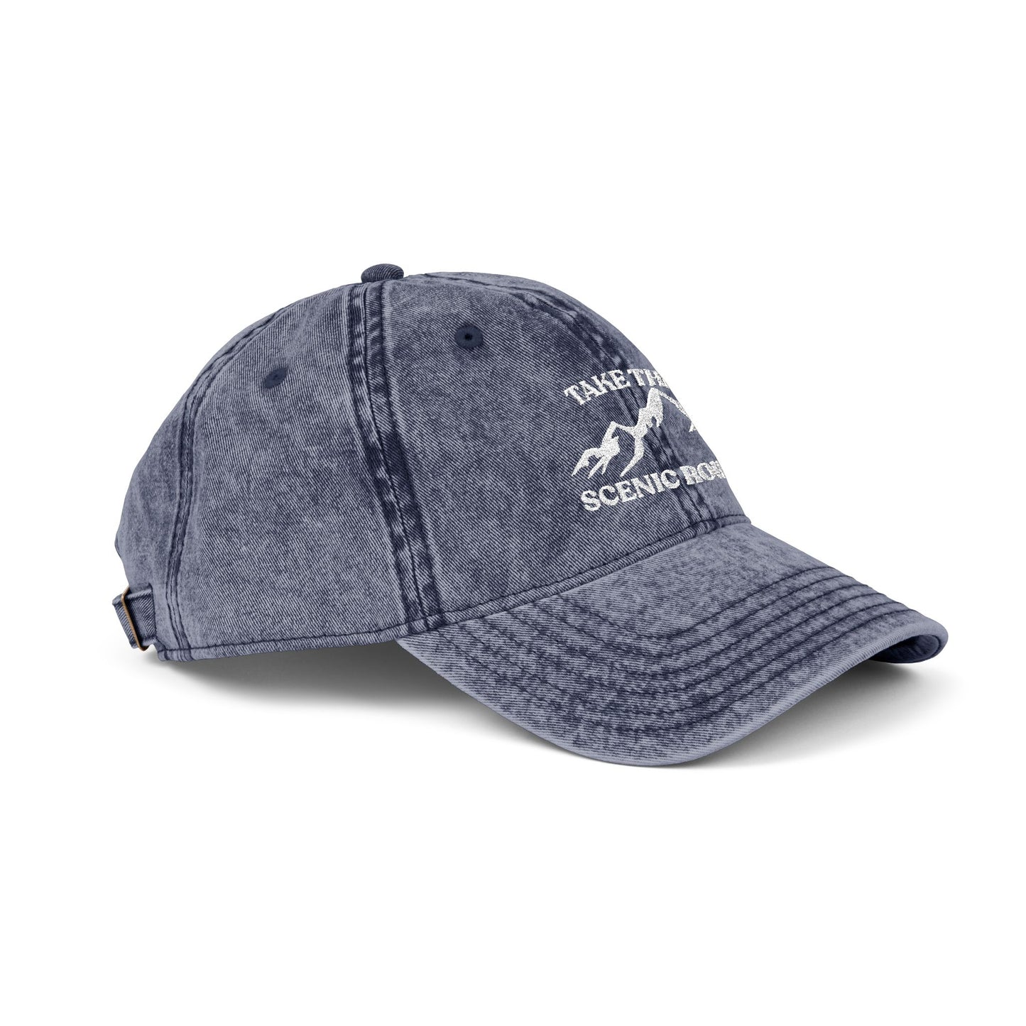 Take the Scenic Route Vintage Embroidered Cap | Outdoor Travel Hat